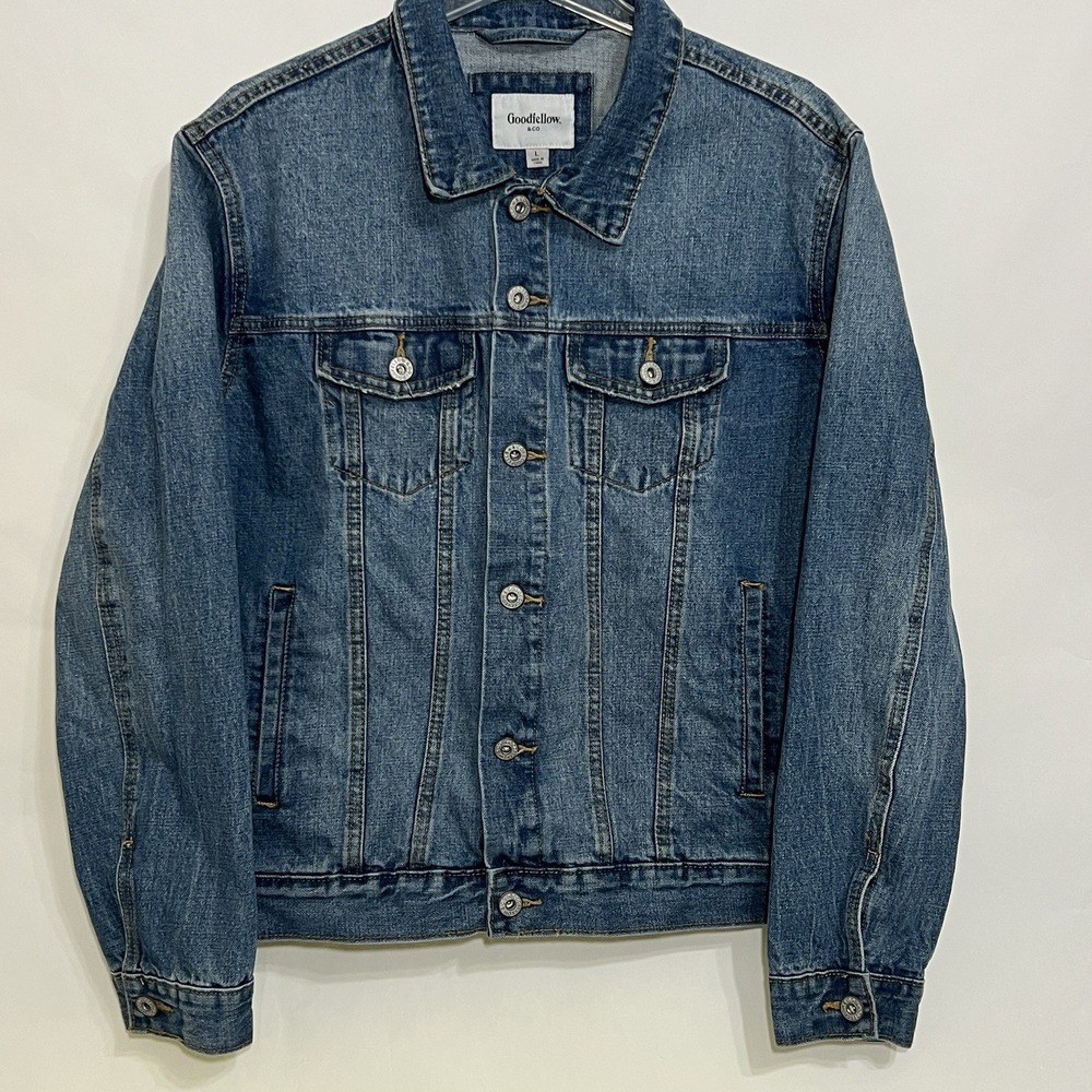 Goodfellow Denim Trucker Jean Jacket Men Size Large